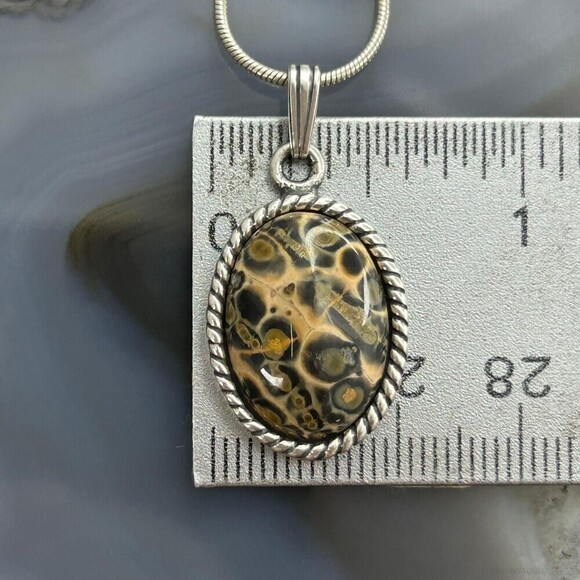 Carolyn Pollack Sterling Picture Jasper Pendant with 16" Necklace For Women - Picture 9 of 10